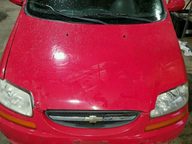 KL1TD66616B639752 - 2006 CHEVROLET AVEO BASE Kırmızı fotoğraf 7