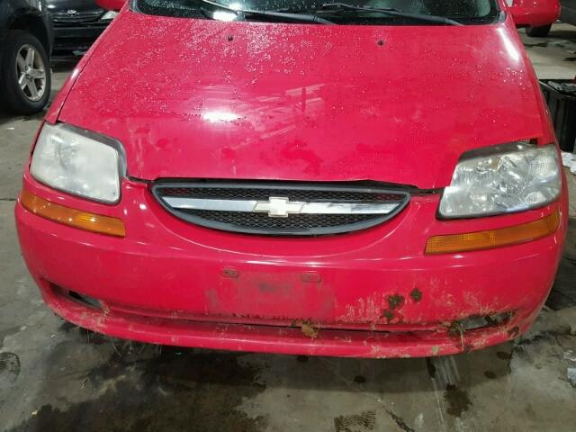 KL1TD66616B639752 - 2006 CHEVROLET AVEO BASE Kırmızı fotoğraf 9