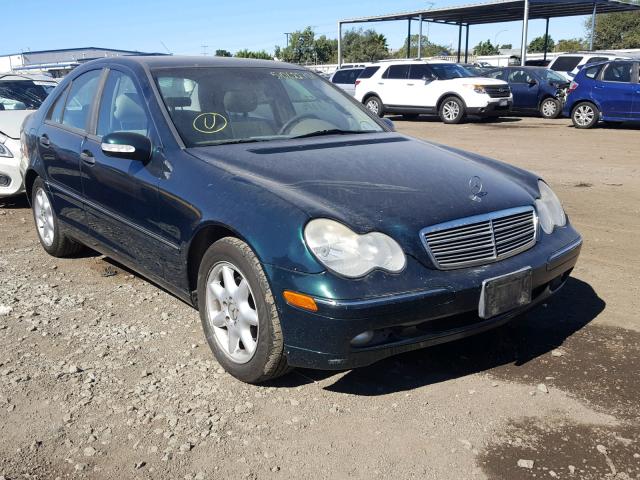 WDBRF61J23F370558 - 2003 MERCEDES-BENZ C 240 GREEN photo 1