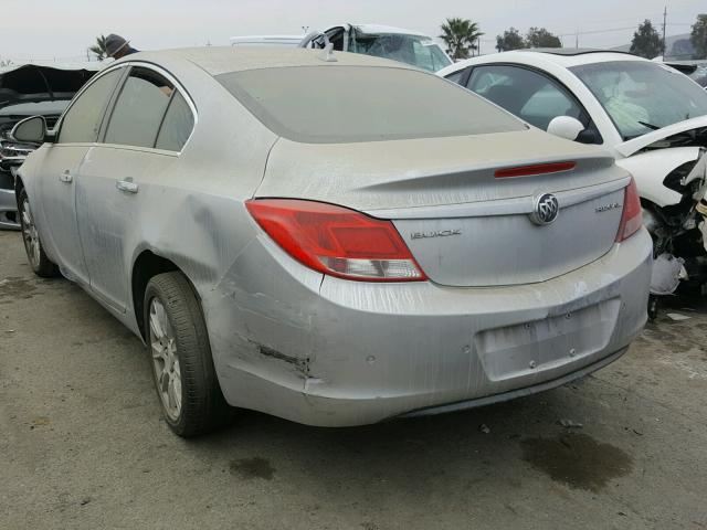 2G4GS5ER9D9224341 - 2013 BUICK REGAL PREM SILVER photo 3