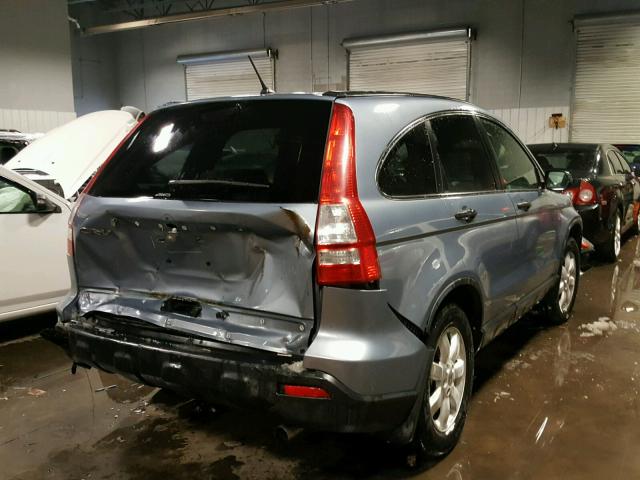 JHLRE485X9C001705 - 2009 HONDA CR-V EX BLUE photo 4