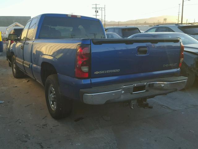 2GCEC19T341197692 - 2004 CHEVROLET SILVERADO BLUE photo 3