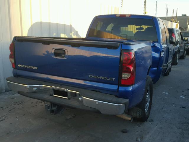 2GCEC19T341197692 - 2004 CHEVROLET SILVERADO BLUE photo 4