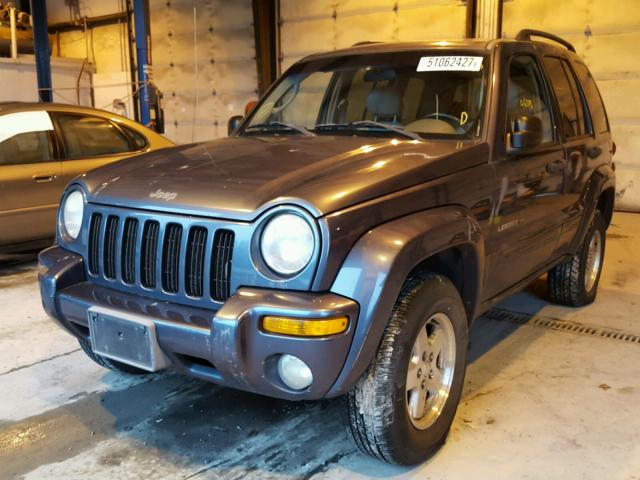 1J8GL58KX2W300419 - 2002 JEEP LIBERTY LI GRAY photo 2