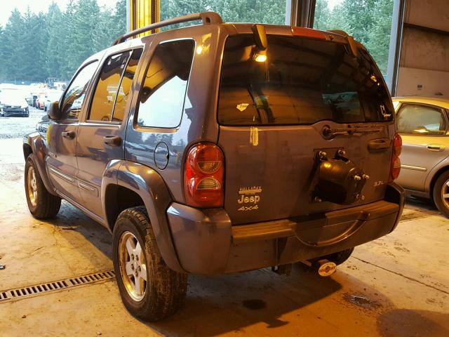 1J8GL58KX2W300419 - 2002 JEEP LIBERTY LI GRAY photo 3