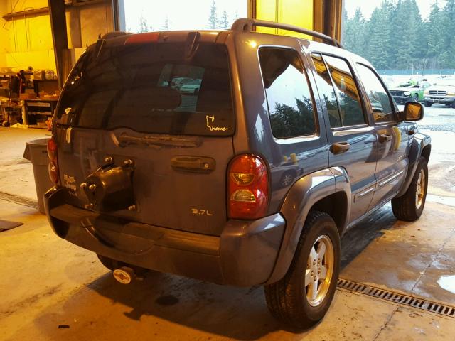 1J8GL58KX2W300419 - 2002 JEEP LIBERTY LI GRAY photo 4