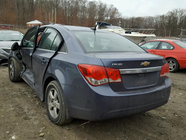 1G1PC5SBXD7323138 - 2013 CHEVROLET CRUZE LT BLUE photo 3