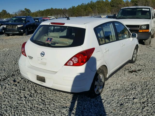 3N1BC13E37L364927 - 2007 NISSAN VERSA WHITE photo 4