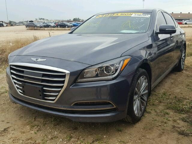 KMHGN4JE1HU172409 - 2017 GENESIS G80 BASE BLUE photo 2