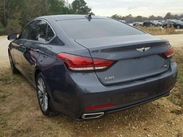 KMHGN4JE1HU172409 - 2017 GENESIS G80 BASE BLUE photo 3