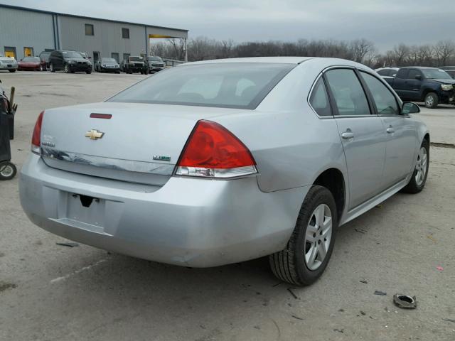 2G1WA5EK2A1156795 - 2010 CHEVROLET IMPALA LS SILVER photo 4