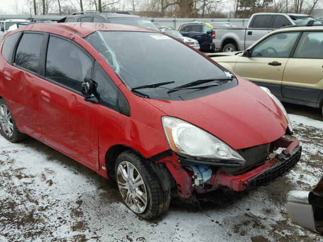 JHMGE8H43AC032865 - 2010 HONDA FIT SPORT RED photo 9