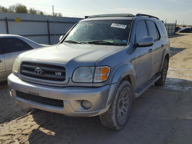 5TDZT34A14S210953 - 2004 TOYOTA SEQUOIA SR CHARCOAL photo 2