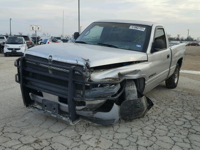 1B7HC16X41S209767 - 2001 DODGE RAM 1500 SILVER photo 2