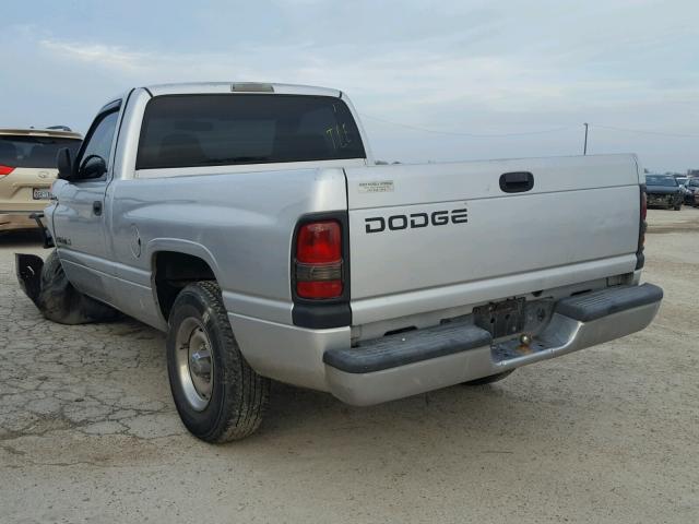 1B7HC16X41S209767 - 2001 DODGE RAM 1500 SILVER photo 3