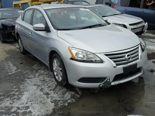 3N1AB7AP0DL768124 - 2013 NISSAN SENTRA S SILVER photo 1