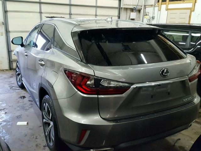 2T2BZMCA5HC115703 - 2017 LEXUS RX 350 SILVER photo 3