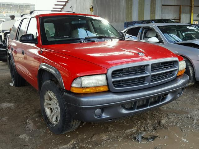 1B4HR38N52F141959 - 2002 DODGE DURANGO SP RED photo 1