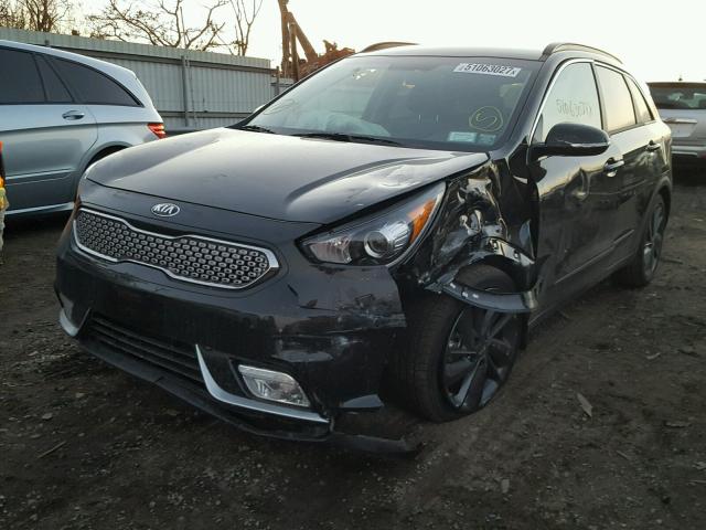 KNDCC3LC6H5069091 - 2017 KIA NIRO EX BLACK photo 2