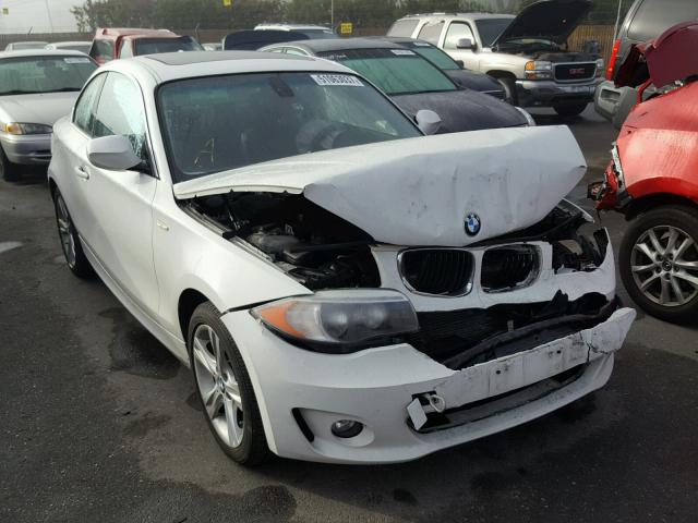 WBAUP9C54CVL91134 - 2012 BMW 128 I WHITE photo 1