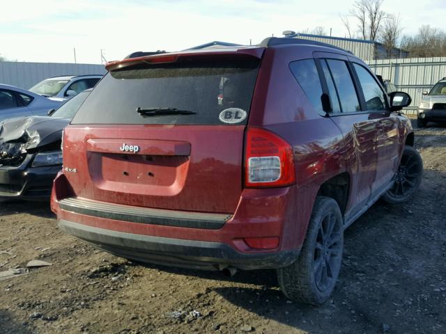 1C4NJDEB6DD240348 - 2013 JEEP COMPASS LA RED photo 4