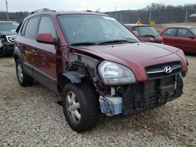 KM8JN72DX5U053296 - 2005 HYUNDAI TUCSON GLS RED photo 1