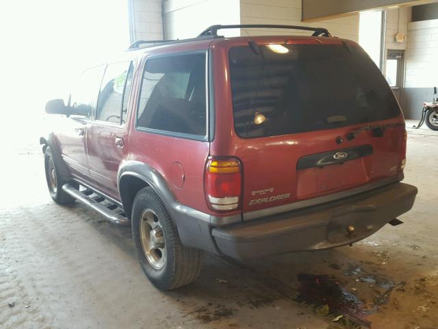 1FMZU32EXXUC13316 - 1999 FORD EXPLORER RED photo 3