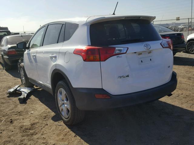 2T3ZFREV8FW147699 - 2015 TOYOTA RAV4 LE WHITE photo 3