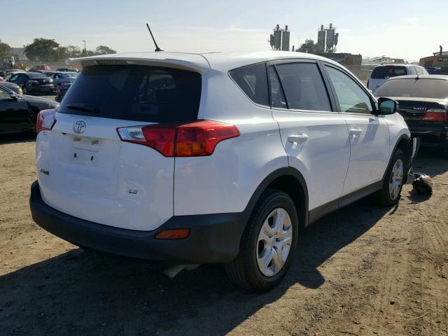 2T3ZFREV8FW147699 - 2015 TOYOTA RAV4 LE WHITE photo 4