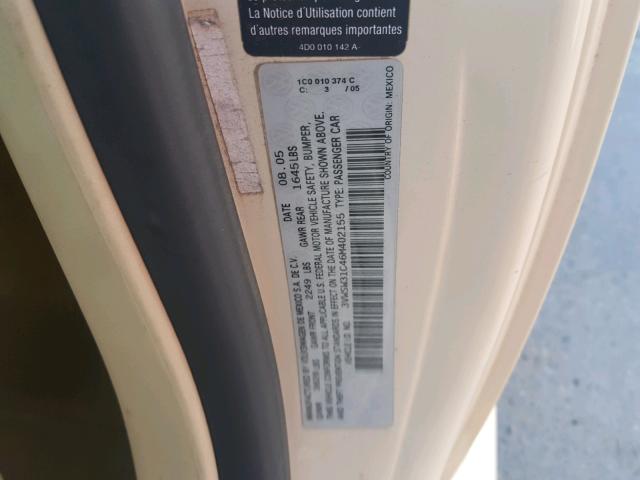 3VWSW31C46M402155 - 2006 VOLKSWAGEN NEW BEETLE 白色 照片 10