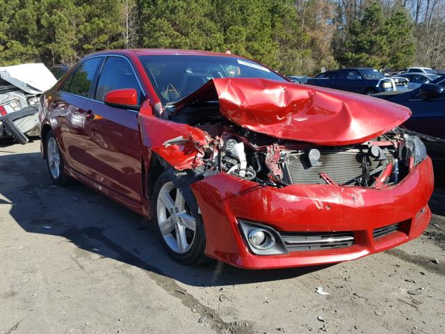 4T1BF1FK0EU863074 - 2014 TOYOTA CAMRY L RED photo 1