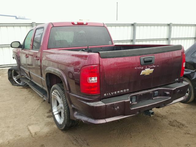 2GCEC13J471558083 - 2007 CHEVROLET SILVERADO RED photo 3