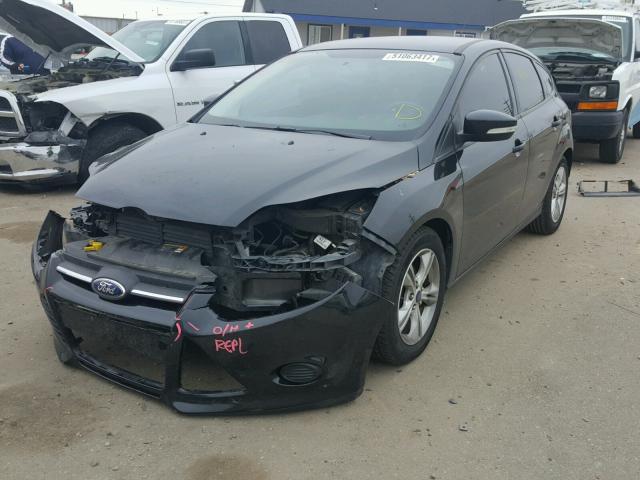 1FADP3K25DL374661 - 2013 FORD FOCUS SE BLACK photo 2