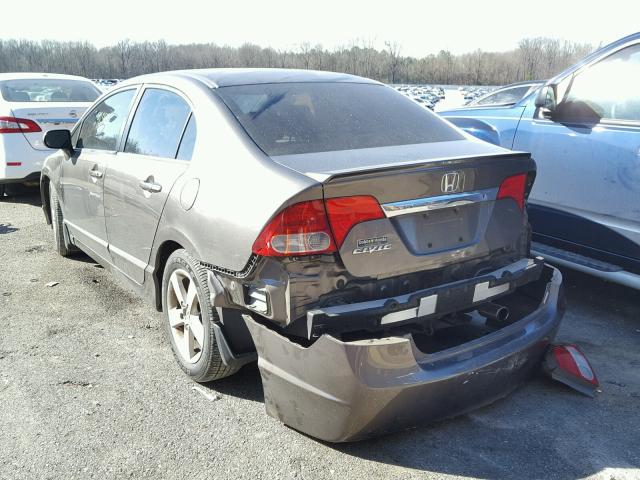 19XFA1F6XBE001949 - 2011 HONDA CIVIC LX-S GRAY photo 3