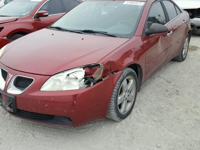 1G2ZG57N484309481 - 2008 PONTIAC G6 BASE RED photo 9