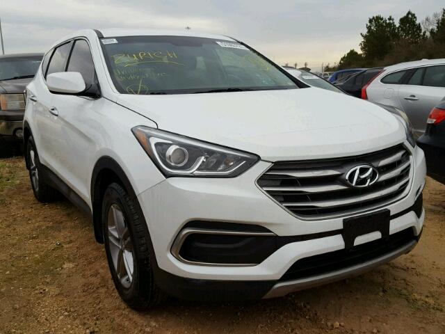 5NMZT3LBXJH073276 - 2018 HYUNDAI SANTA FE S WHITE photo 1