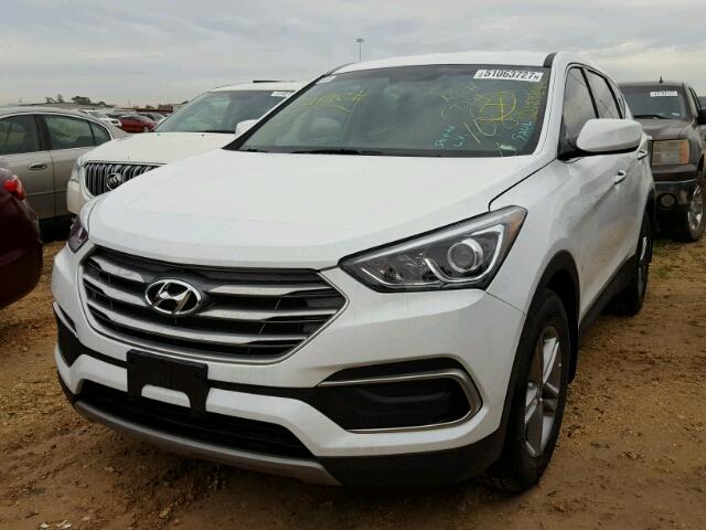 5NMZT3LBXJH073276 - 2018 HYUNDAI SANTA FE S WHITE photo 2