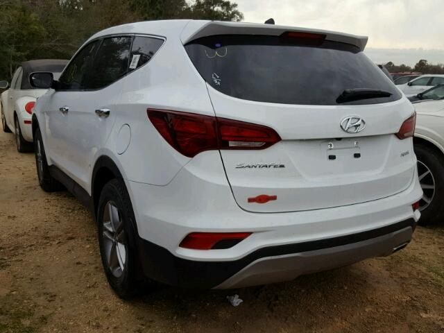 5NMZT3LBXJH073276 - 2018 HYUNDAI SANTA FE S WHITE photo 3