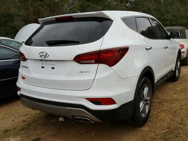 5NMZT3LBXJH073276 - 2018 HYUNDAI SANTA FE S WHITE photo 4