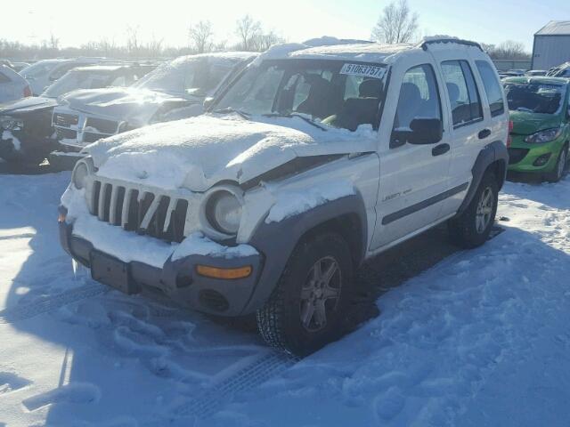 1J4GK48K73W619809 - 2003 JEEP LIBERTY SP WHITE photo 2