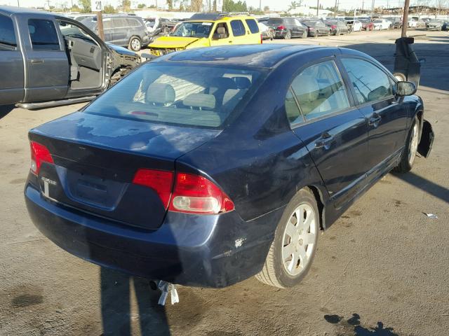 2HGFA16548H533963 - 2008 HONDA CIVIC LX BLUE photo 4