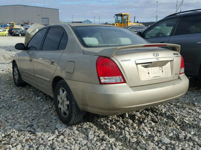 KMHDN45DX3U497864 - 2003 HYUNDAI ELANTRA GL BEIGE photo 3