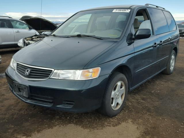 2HKRL1866XH545551 - 1999 HONDA ODYSSEY EX GREEN photo 2