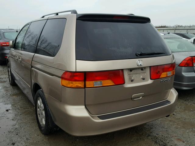 5FNRL18984B031494 - 2004 HONDA ODYSSEY EX BEIGE photo 3