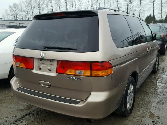 5FNRL18984B031494 - 2004 HONDA ODYSSEY EX BEIGE photo 4