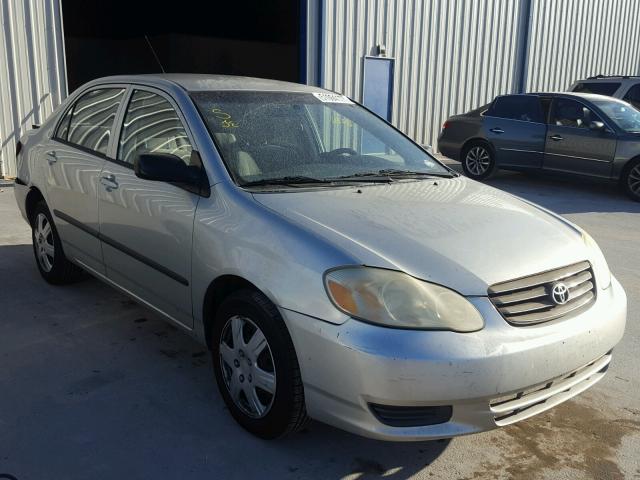 JTDBR32E532009231 - 2003 TOYOTA COROLLA CE SILVER photo 1