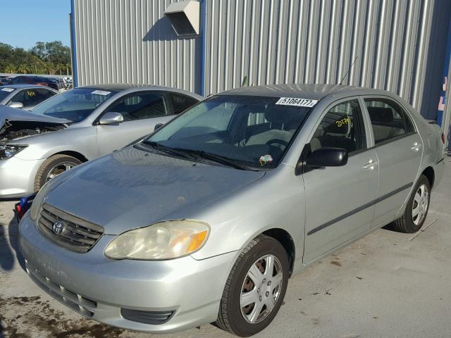 JTDBR32E532009231 - 2003 TOYOTA COROLLA CE SILVER photo 2