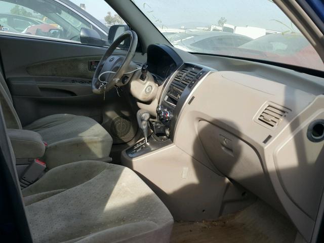 KM8JN12D75U045931 - 2005 HYUNDAI TUCSON GLS BLUE photo 5