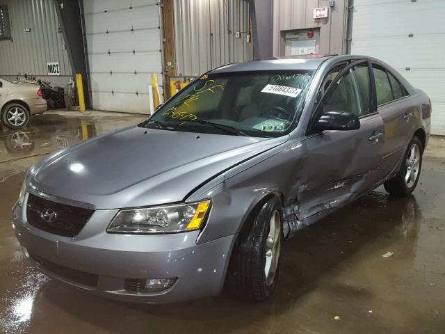 5NPEU46F07H285325 - 2007 HYUNDAI SONATA SE SILVER photo 2