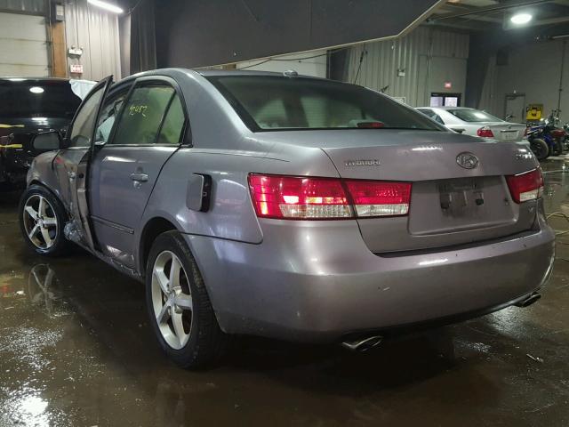 5NPEU46F07H285325 - 2007 HYUNDAI SONATA SE SILVER photo 3